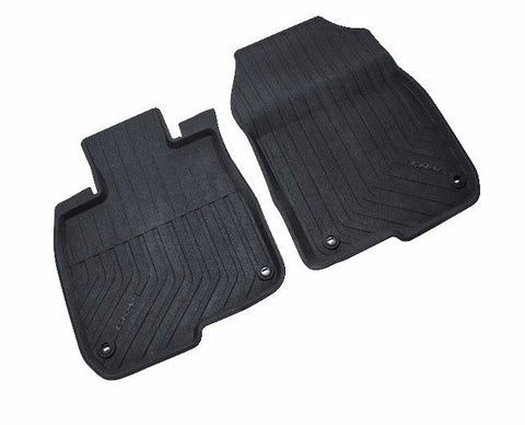 3-Piece Black Nylon Floor Mat Set For 2007-2011 Honda CR-V (4Dr, Excludes EX-L)
